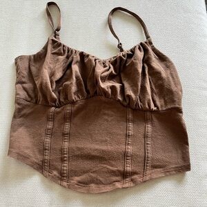 Brown Women's Top